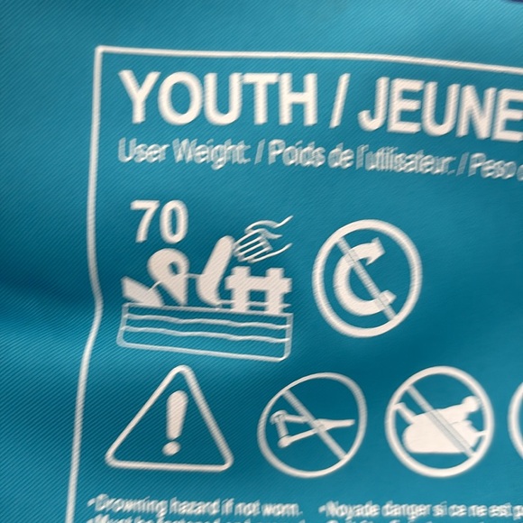 Blue outbound life vest (for 55-88lbs) - Picture 4 of 5